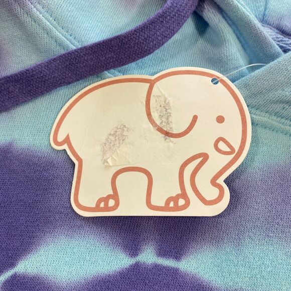 Ivory Ella Dusk Burst Tie Dye Sweatshirt Hoodie Womens Small S Purple Blue NWT - Picture 5 of 16